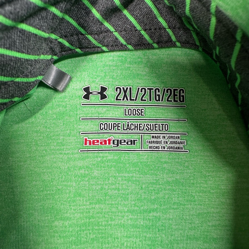 Under Armour Men's Vibrant Green Polo - Picture 4 of 6